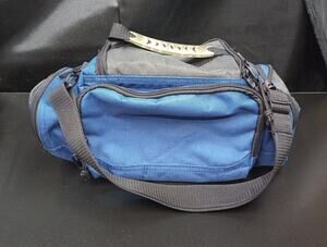 Cabela’s Fishing Utility Gear Bag Blue Mini Duffle Tackle Carry On 16”x10”x7”